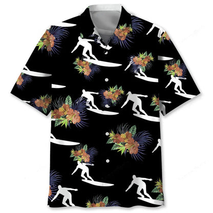Surfing Hawaiian Nature Hawaiian Shirt, custom shirt gift for men