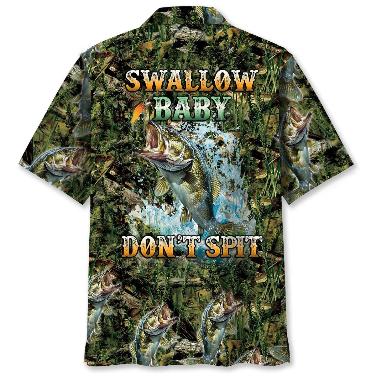 Swallow Baby Don't Spit Hawaiian Shirt, custom shirt gift for men (view 2)