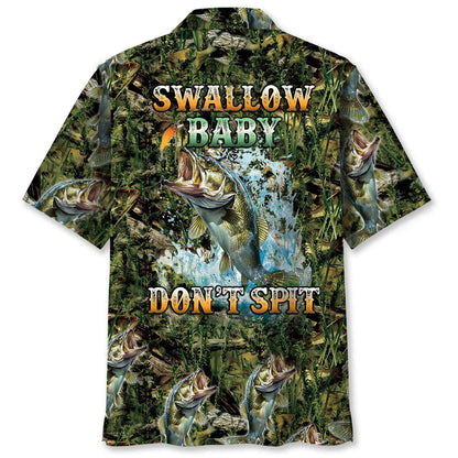 Swallow Baby Don't Spit Hawaiian Shirt, custom shirt gift for men (view 2)