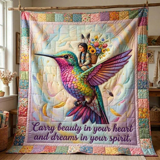 Sweet Cargo Quilt Blanket - Quilted Blanket by OtterMia