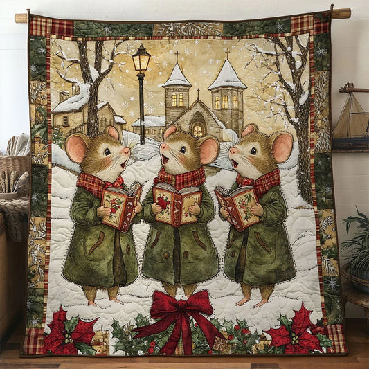 Sweet Choir Mouse Quilt Blanket