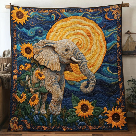 Sweet Elephant Quilt Blanket