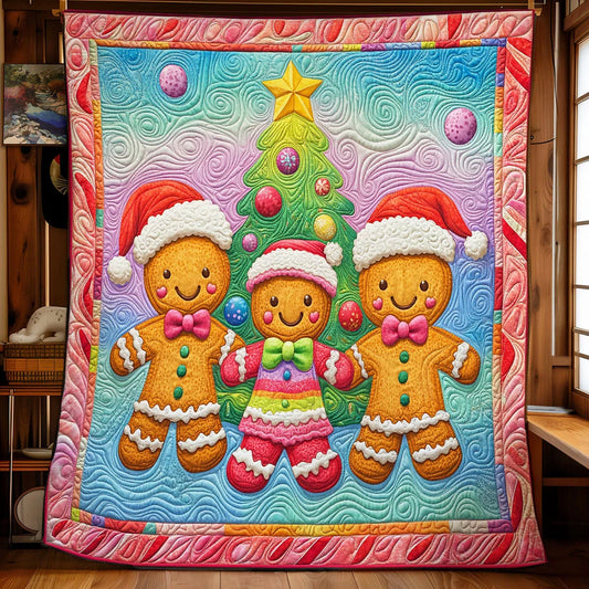 Sweet Gingerbread Quilt Blanket