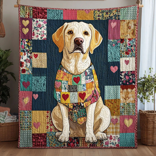 Sweet Labrador Quilt Blanket