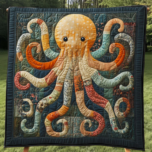 Sweet Patchwork Octopus Quilt Blanket