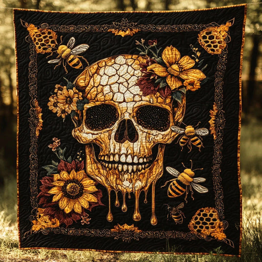 Sweet Skull Quilt Blanket