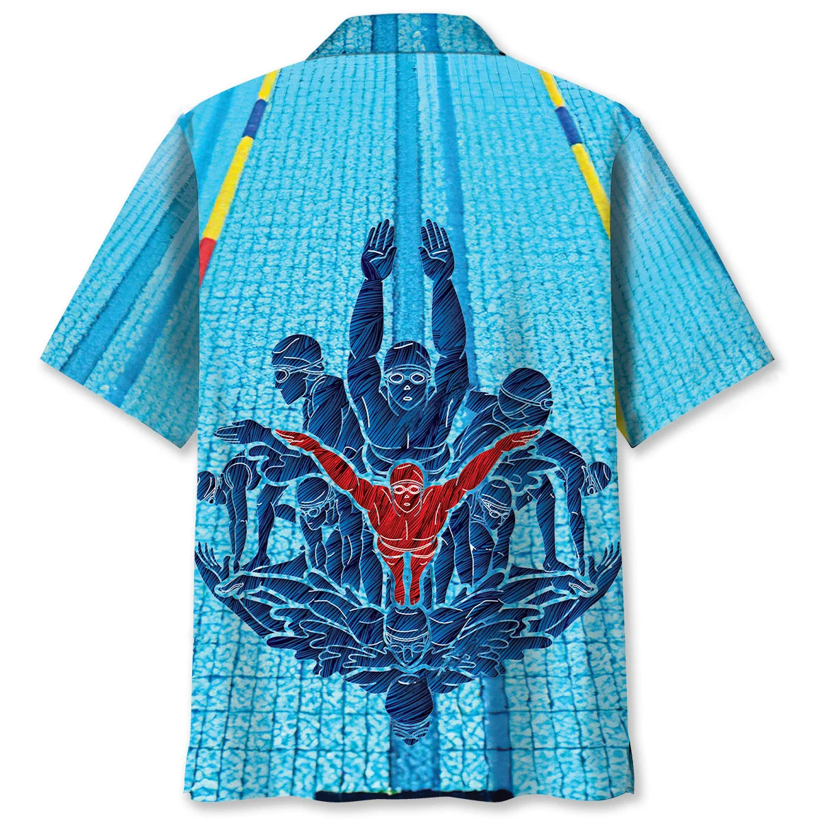 Swimming Lover Hawaiian Shirt, custom shirt gift for men (view 2)
