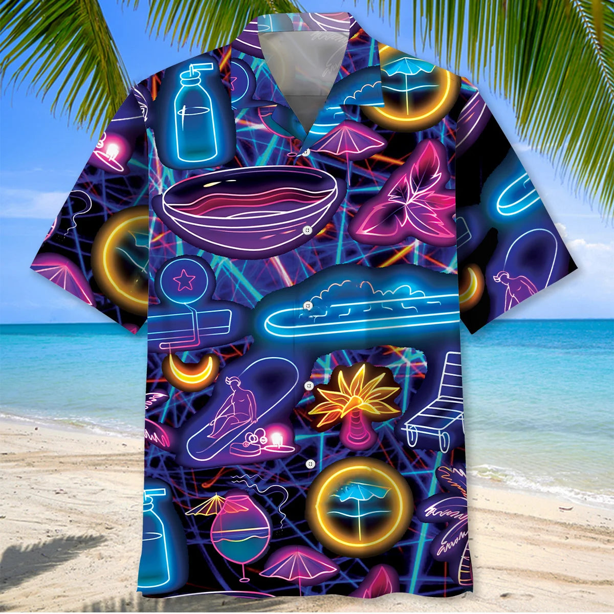 Swimming Pool Party Hawaiian Shirt, custom shirt gift for men (view 2)