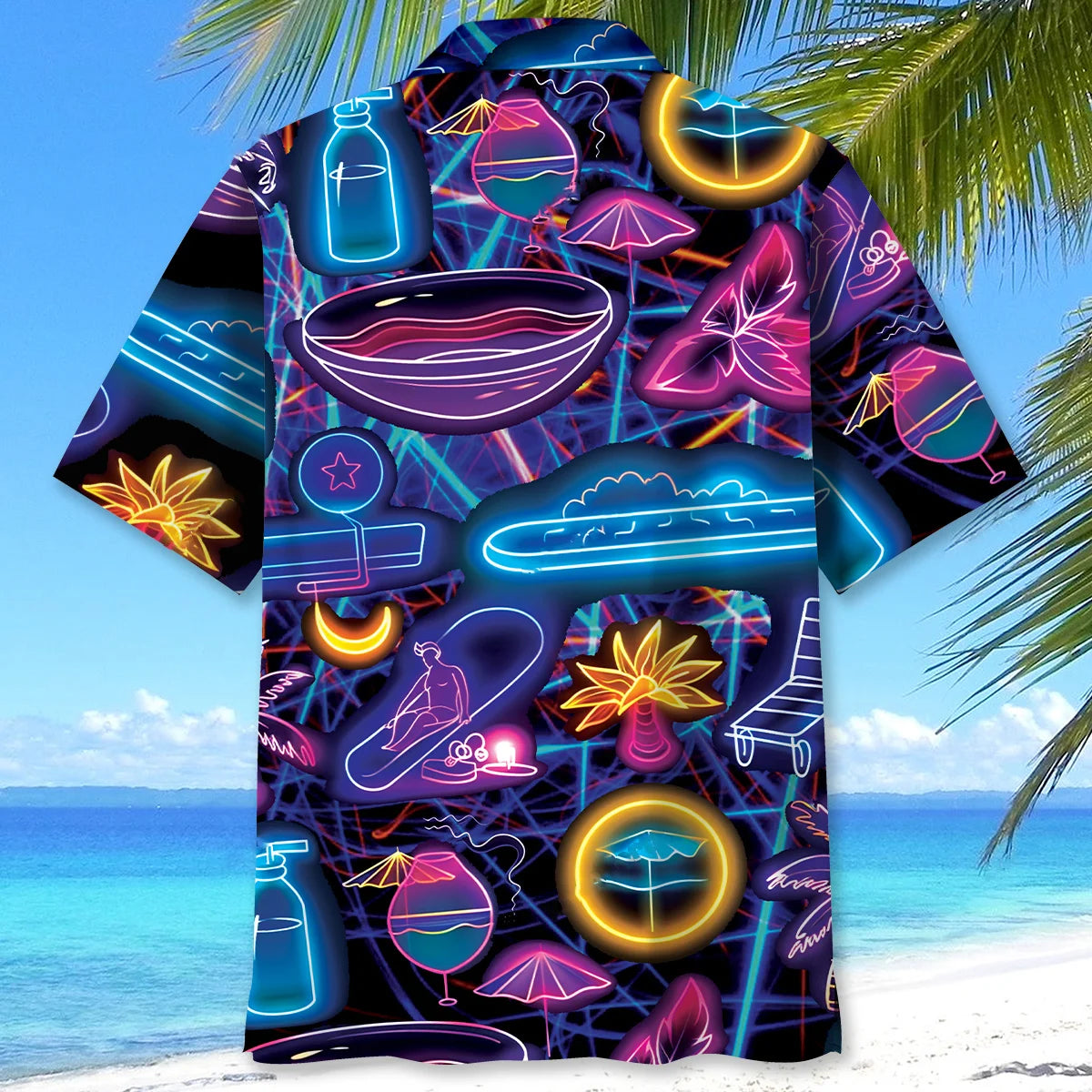 Swimming Pool Party Hawaiian Shirt, custom shirt gift for men (view 3)