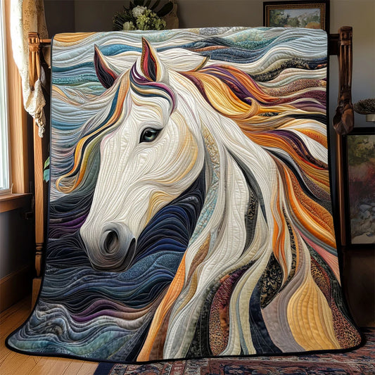 Swirl Horse Quilt Blanket
