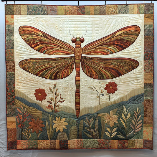 Symmetrical Dragonfly Quilt Blanket