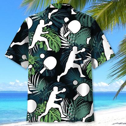 Table Tennis Nature Hawaiian Shirt, custom shirt gift for men (view 4)