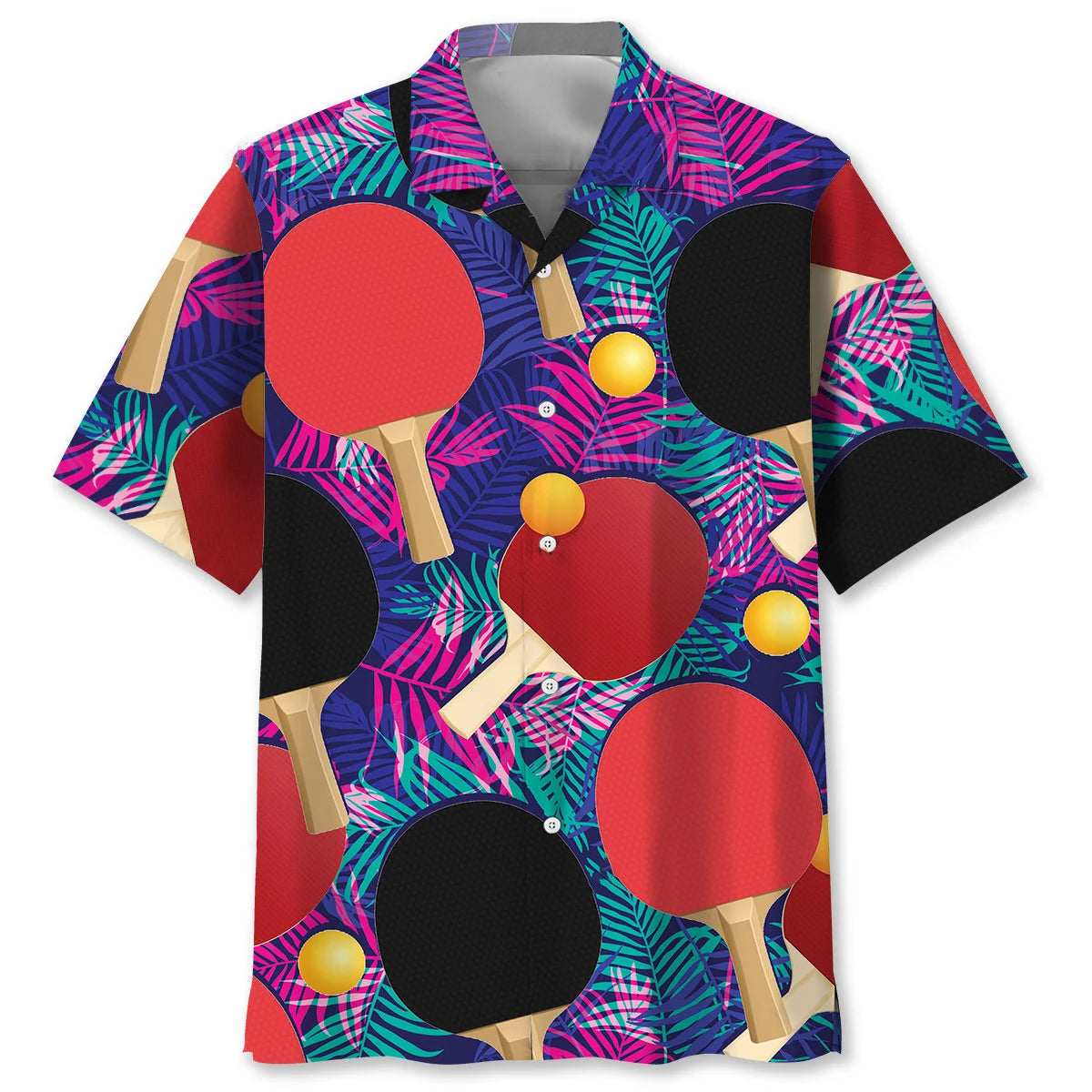 Table Tennis Tropical Hawaiian Shirt, custom shirt gift for men