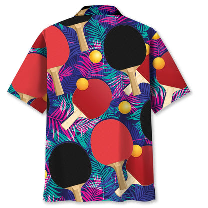 Table Tennis Tropical Hawaiian Shirt, custom shirt gift for men (view 4)