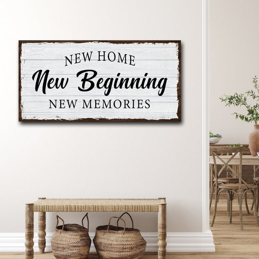 New Home Sign - Style 1 - canvas