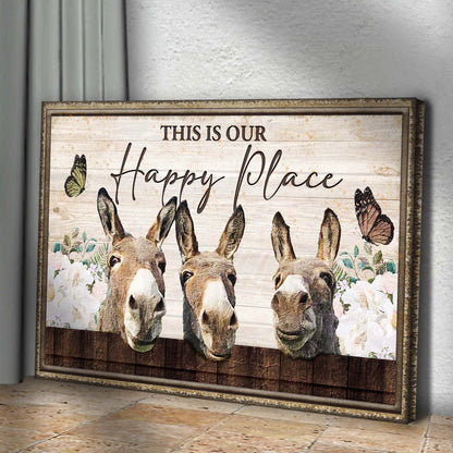 This Is Our Happy Place Donkey Sign (Free Shipping)