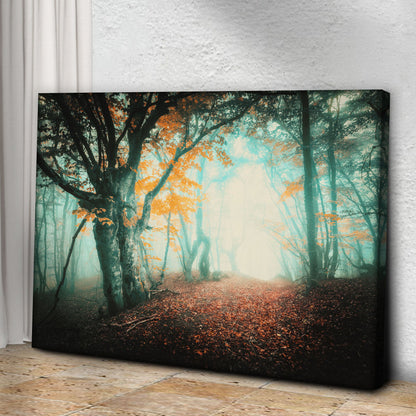 Foggy Forest Canvas Wall Art