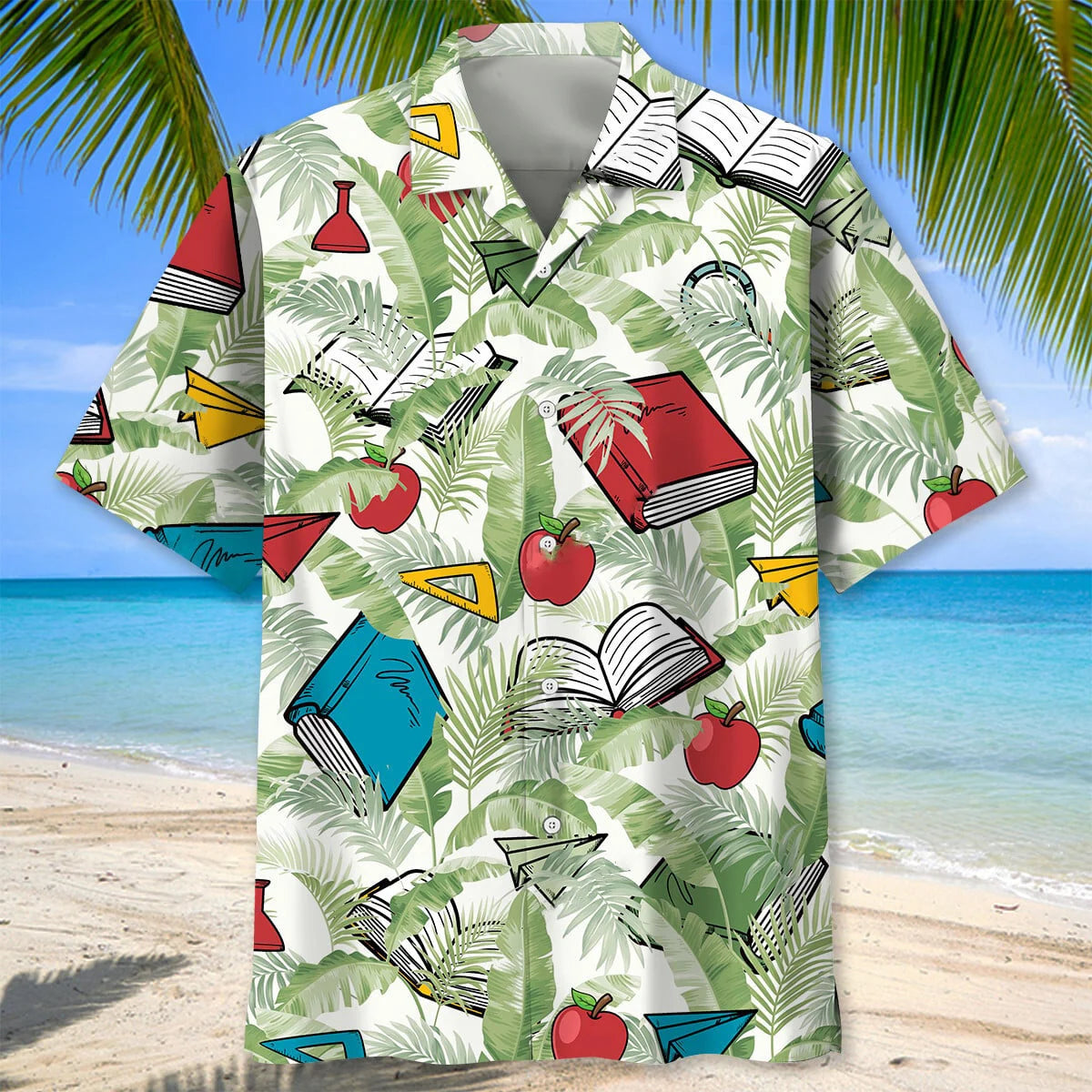 Teacher Tropical Hawaiian Shirt, custom shirt gift for men (view 2)