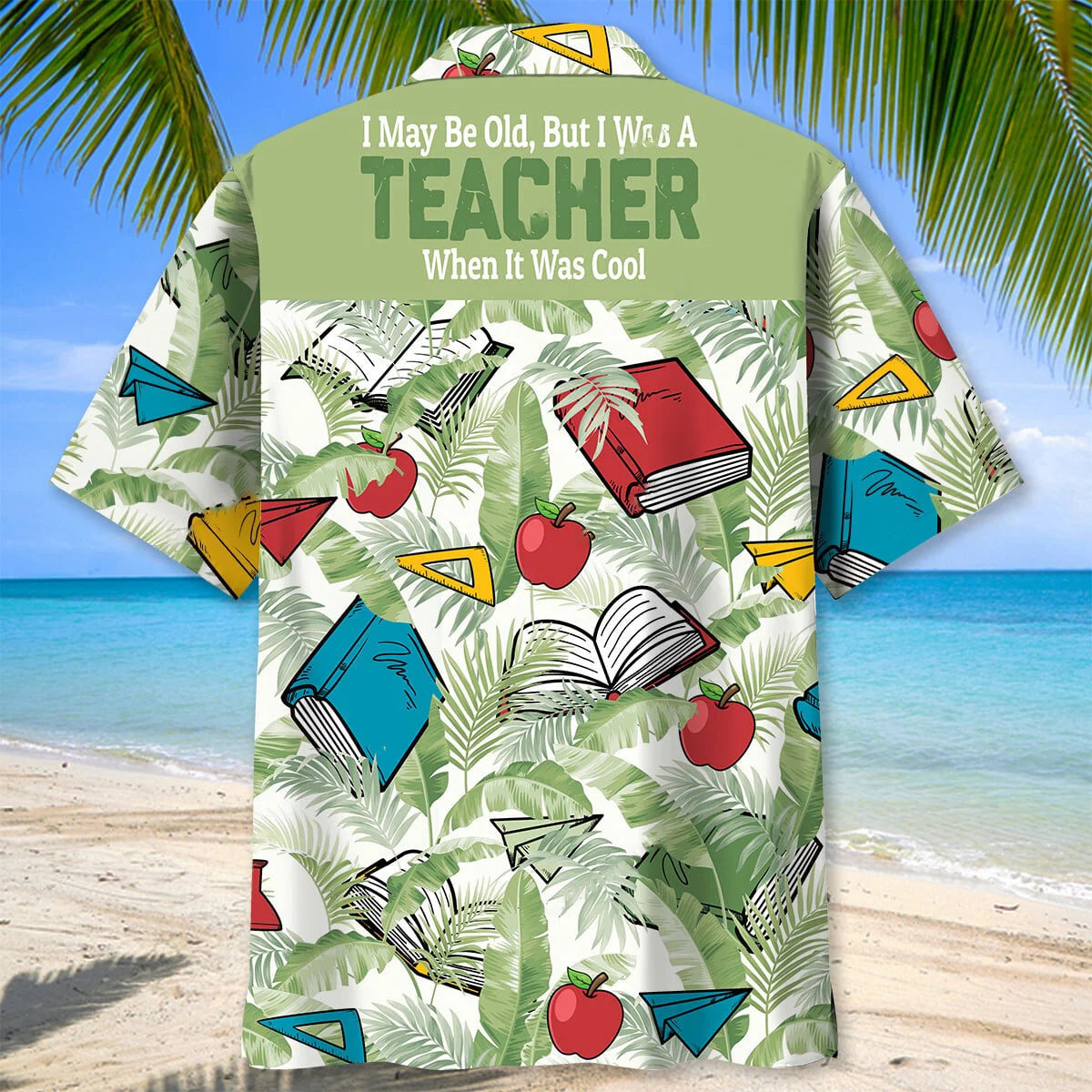 Teacher Tropical Hawaiian Shirt, custom shirt gift for men (view 3)