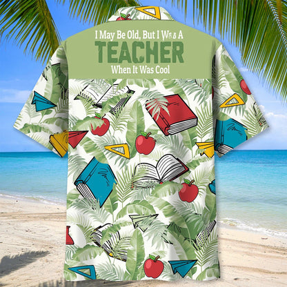 Teacher Tropical Hawaiian Shirt, custom shirt gift for men (view 3)