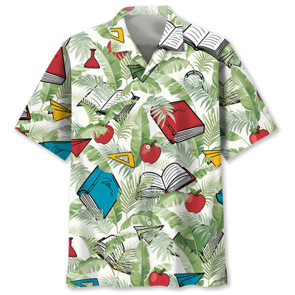 Teacher Tropical Hawaiian Shirt, custom shirt gift for men (view 4)