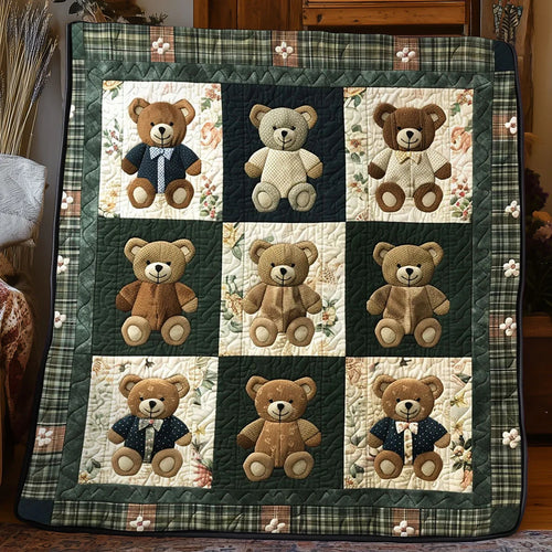 Teddy Bear Quilt Blanket