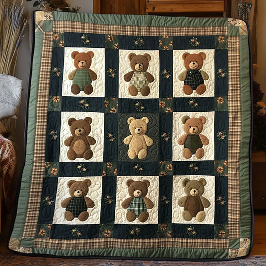 Teddy Bear Quilt Blanket