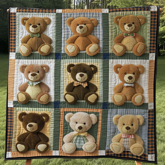 Teddy Friend Quilt Blanket