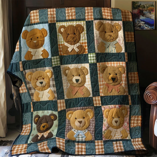 Teddy Patch Quilt Blanket