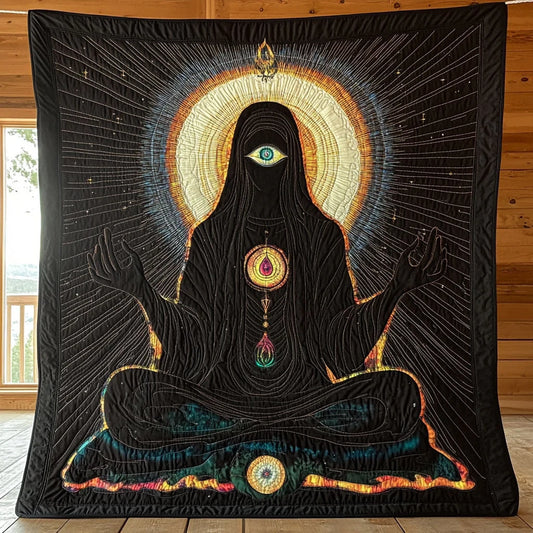Temple Of Awareness Quilt Blanket