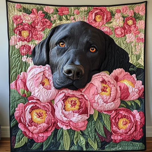 Tender Labrador Quilt Blanket