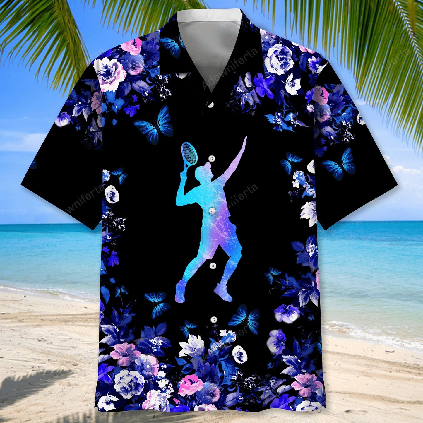 Tennis Hawaiian Nature Hawaiian Shirt, custom shirt gift for men