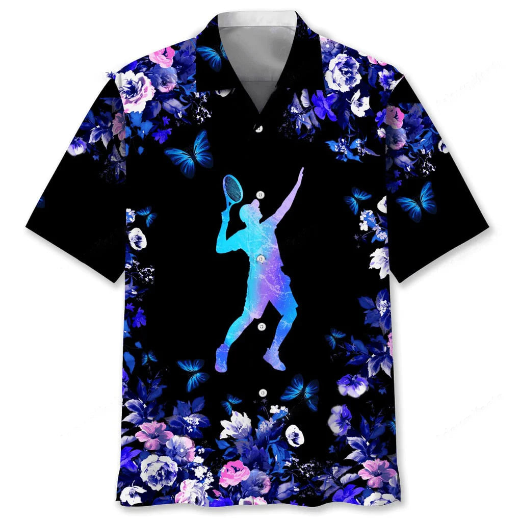 Tennis Hawaiian Nature Hawaiian Shirt, custom shirt gift for men (view 2)