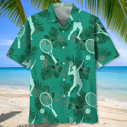 Tennis Kelly Green Hawaiian Shirt, custom shirt gift for men