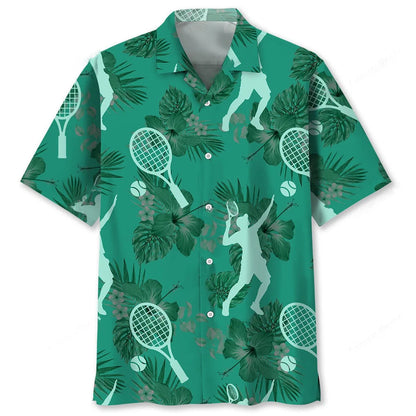 Tennis Kelly Green Hawaiian Shirt, custom shirt gift for men (view 2)