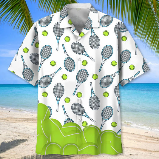 Tennis Lovers Hawaiian Shirt, custom shirt gift for men