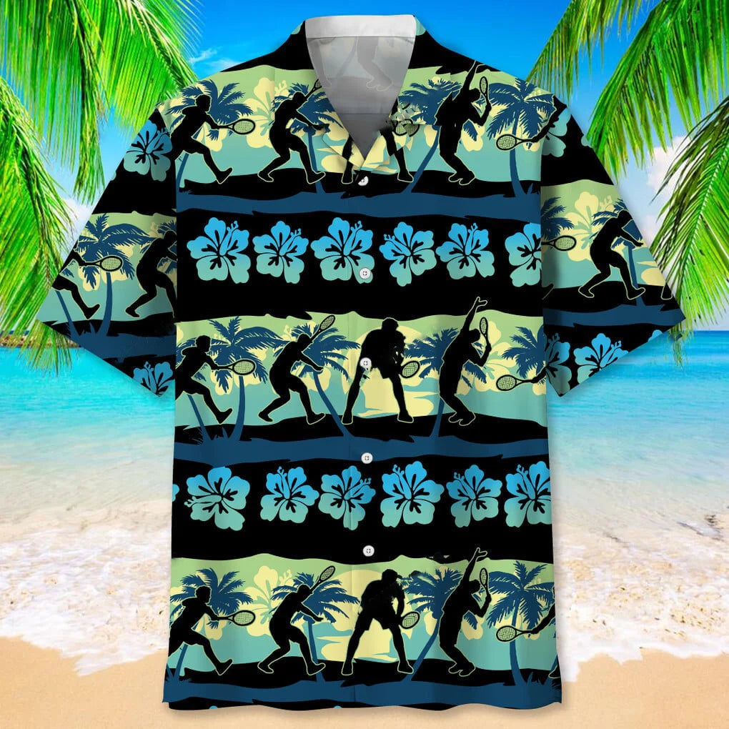 Tennis Nature Beach Hawaiian Shirt, custom shirt gift for men