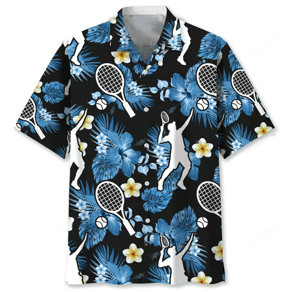 Tennis Nature Hawaiian Shirt, custom shirt gift for men (view 2)