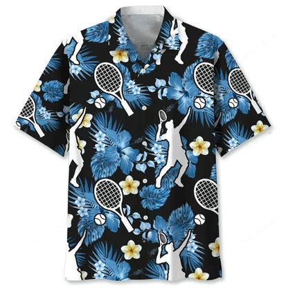 Tennis Nature Hawaiian Shirt, custom shirt gift for men (view 2)