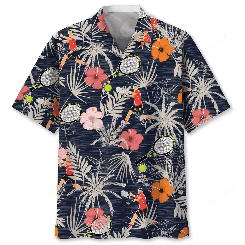 Tennis Nature Hawaiian Shirt, custom shirt gift for men (view 3)