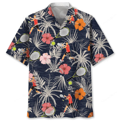 Tennis Nature Hawaiian Shirt, custom shirt gift for men (view 3)