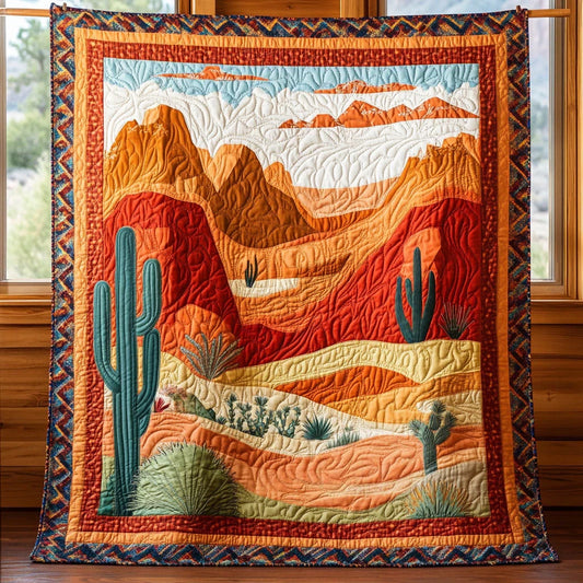 Terracotta Quilt Blanket