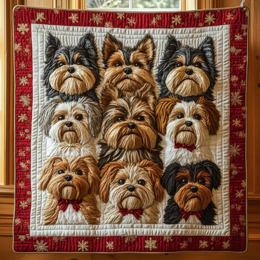 Terrier Love Quilt Blanket