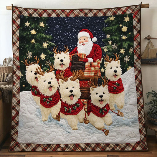 Terrier Wonderland Quilt Blanket