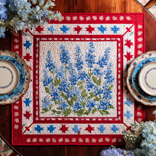 Texas Spring Glory Quilted Table Topper