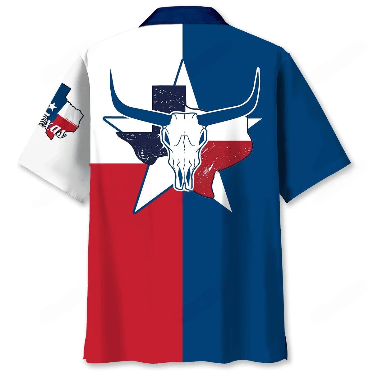 Texas Flag Hawaiian Shirt, custom shirt gift for men