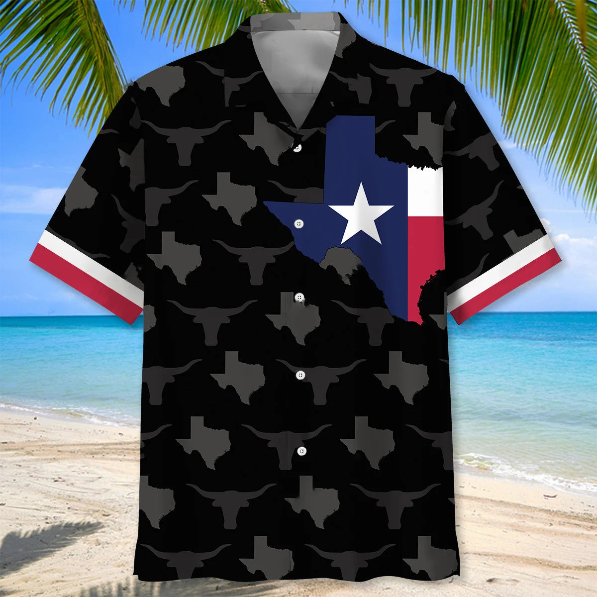 Texas Proud Hawaiian Shirt, custom shirt gift for men (view 3)