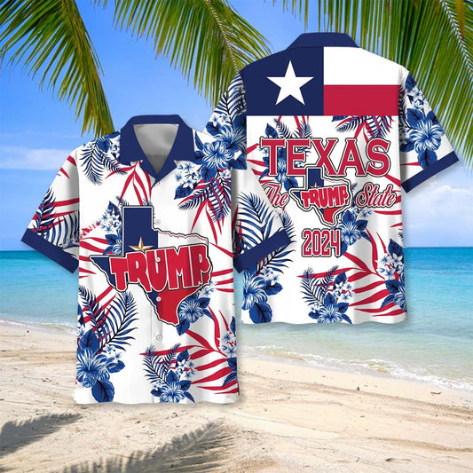 Texas State 2024 Hawaiian Shirt, custom shirt gift for men