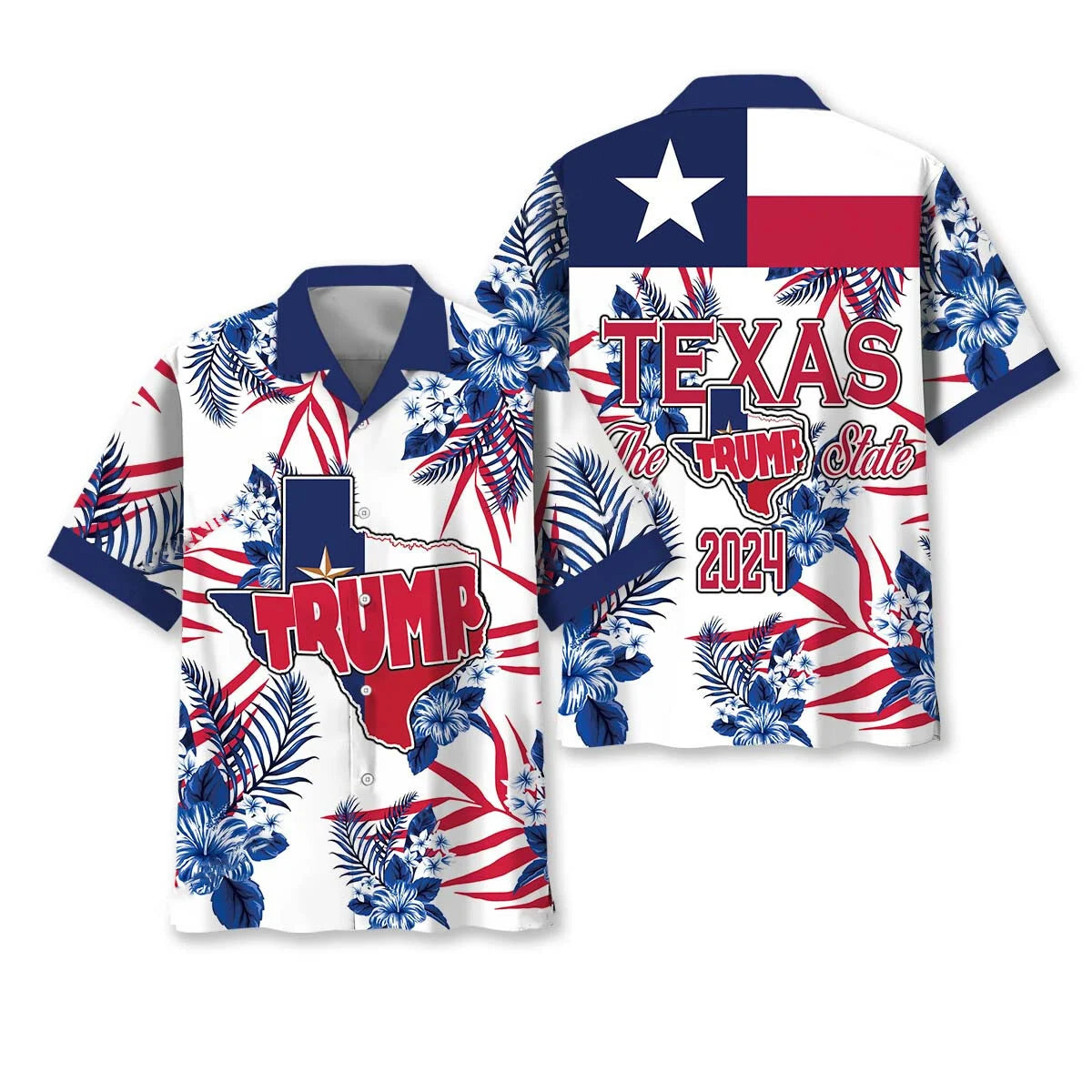 Texas State 2024 Hawaiian Shirt, custom shirt gift for men (view 4)