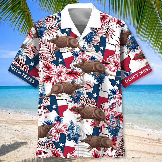 Texas Tropical Hawaiian Shirt, custom shirt gift for men